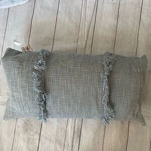Devi Designs rectangular thrown pillow with removable pillow case blue 24”x13”